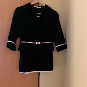 Black Velvet skirt and Jacket